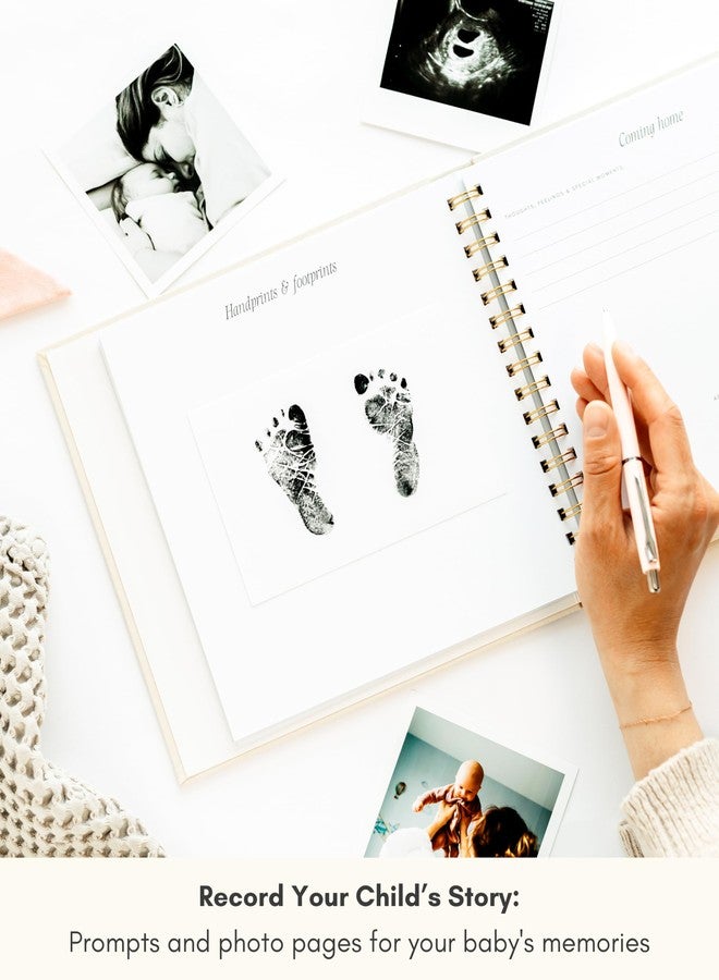 Lamare Baby First Year Book – Baby Memory Book for Girls & Boys - Baby Milestone Book from Pregnancy to Childhood – Cute Baby Book Keepsake Gift - Image 3